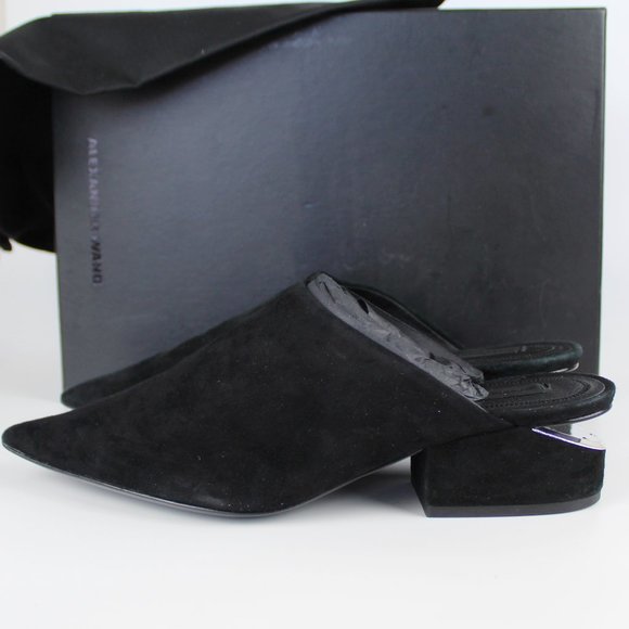 NEW Alexander Wang Pointy Toe Suede Mule - Picture 1 of 16